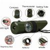 Portable Multifunctional Compass; Whistle; Thermometer; Suitable For Outdoor Camping; Survival Gear