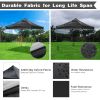 9.6x9.6ft EZ Canopy Gazebo Top Replacement/Black