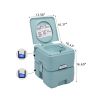 5.3 Gallon 20L Flush Outdoor Indoor Travel Camping Portable Toilet for Car;  Boat;  Caravan;  Campsite;  Hospital