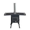 Wood Camping Stove Black 57.5*31*37cm