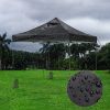 9.6x9.6ft EZ Canopy Gazebo Top Replacement/Black