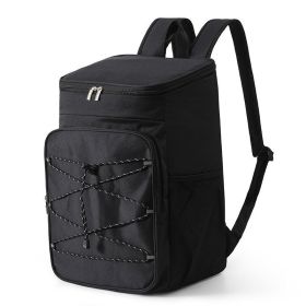 Portable Travel Large Capacity Outdoor Picnic Backpack (Color: Black)