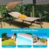 Patio Hanging Chaise Lounge Chair with Canopy Cushion Pillow and Storage Bag