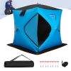 Portable 2 Person Ice Shanty with Cotton Padded Walls